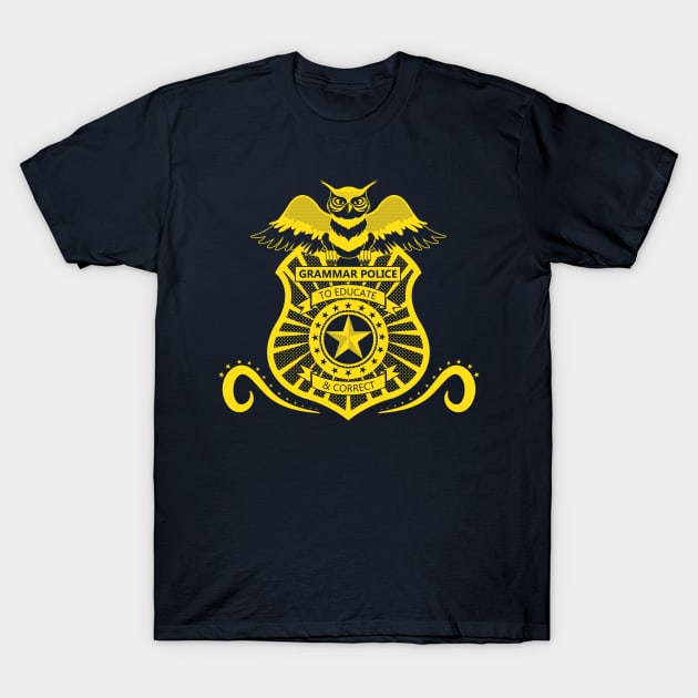 Grammar Police T-Shirt by DoodleDoc